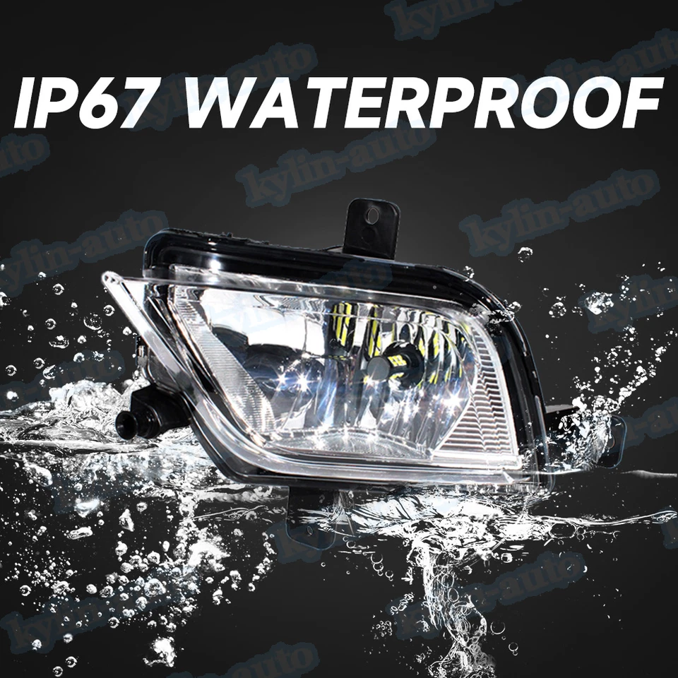 Para 2015-2018 Volkswagen Jetta GLI farol de neblina dianteiro com lâmpada LED motorista esquerdo - Imagem 4 de 4