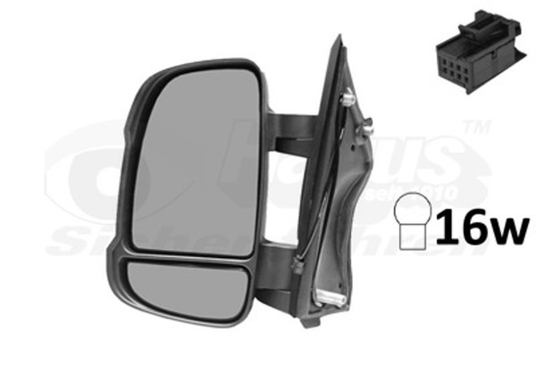 VAN Wezel AußEnspiegel Hagus 0983807 FüR Jumper Peugeot CitroËN Fiat Ducato 16W-image