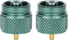 2Pcs Camping Stove Adapter Propane to Butane Adapter Gas Converter 16 Oz Propane