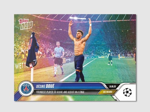 Desire Doue 2024-25 UCL Topps Now #162 Image Variation Short Print SP