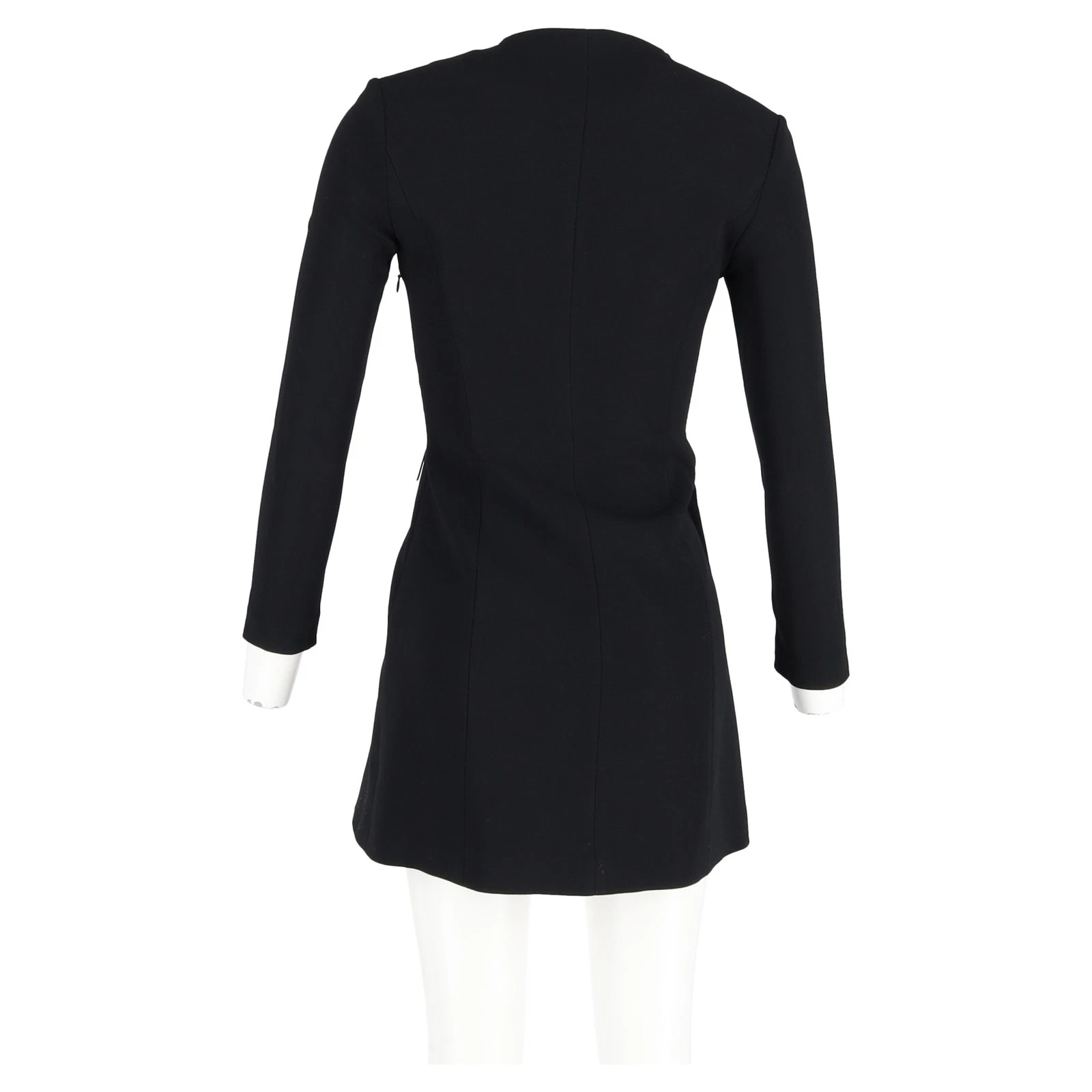 Alexander Wang Mini Abito Avvolgente con Frange in Viscosa Nera