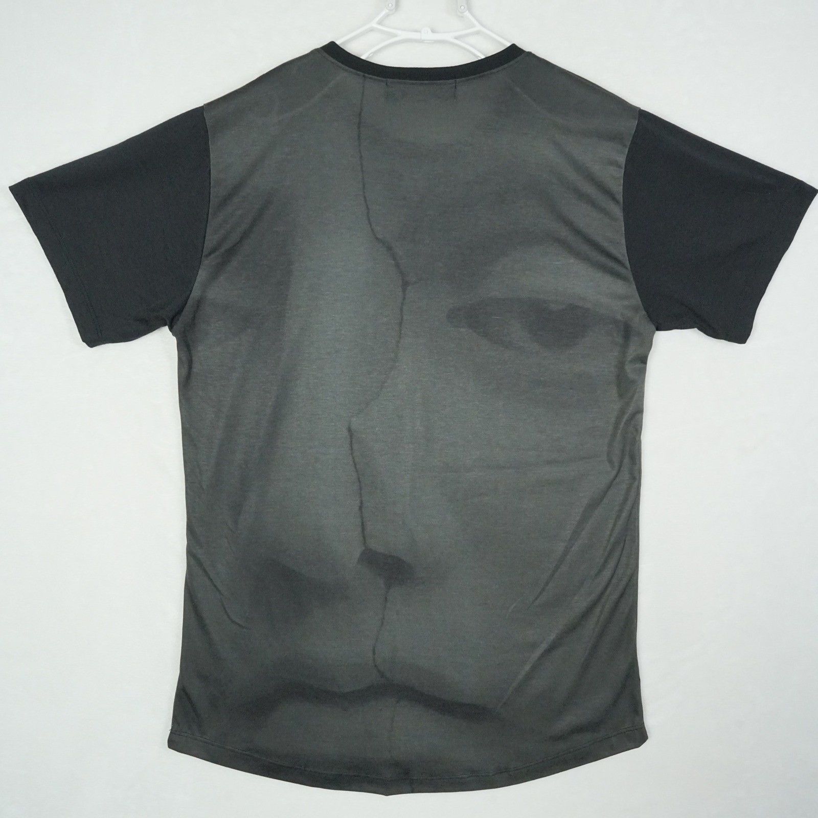 En Noir Mens Avant Grarde Monochromatic T-Shirt Black Made in USA 20x30 image 3