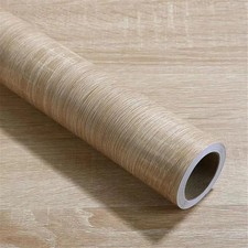 80cm Vinyl Waterproof Wood Grain 3D Stickers for Wardrobe Cupboard Table Closet 