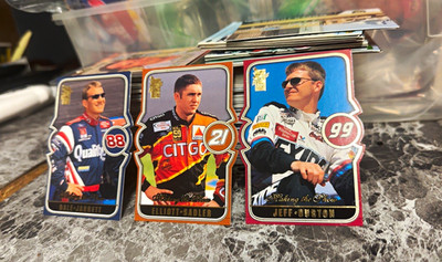 VIPPress Pass NASCAR 2000 Making the show Insert 3Card Lot Jarrett/Burton/Sadler