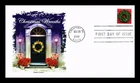 US COVER CHRISTMAS WREATHS FIRST DAY ISSUE PANDA CACHET