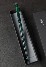 Handmade Green Floral Lacquer Dizi, Chinese B...