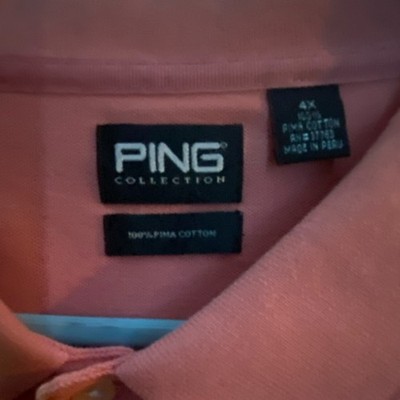 GOLF PING  Collection RARE Men's 4X Color: Salmon  NICE SHIRT!!