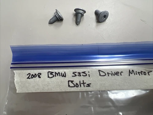 2006 2007 2008 2009 2010 BMW 528i 530i 535i Driver Left SIDE Mirror Bolts (3)