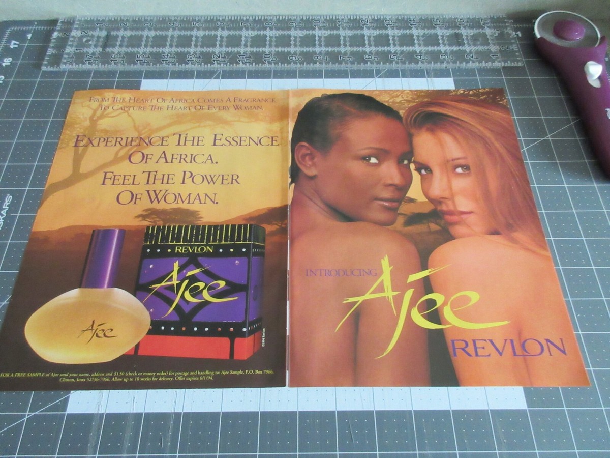 1994 Ajee Revlon The Essence Of Africa, 2-Page Print AD | eBay 1994 Ajee Revlon The Essence Of Africa, 2-Page Print AD | eBay