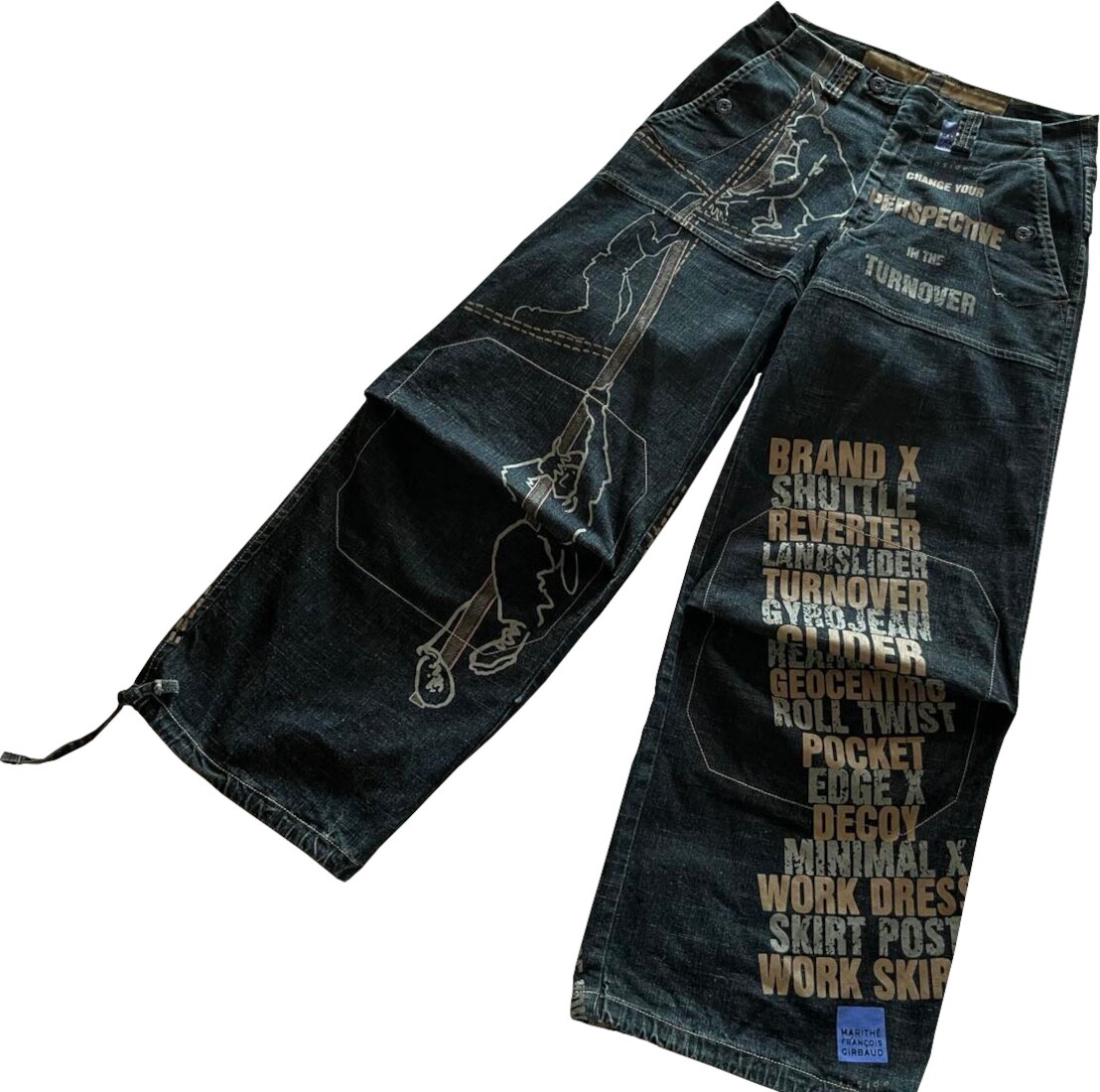 Jupe Longue En Jean Streetwear Girbaud - Taille 36, Style évasé, Occasion En Très Bon état