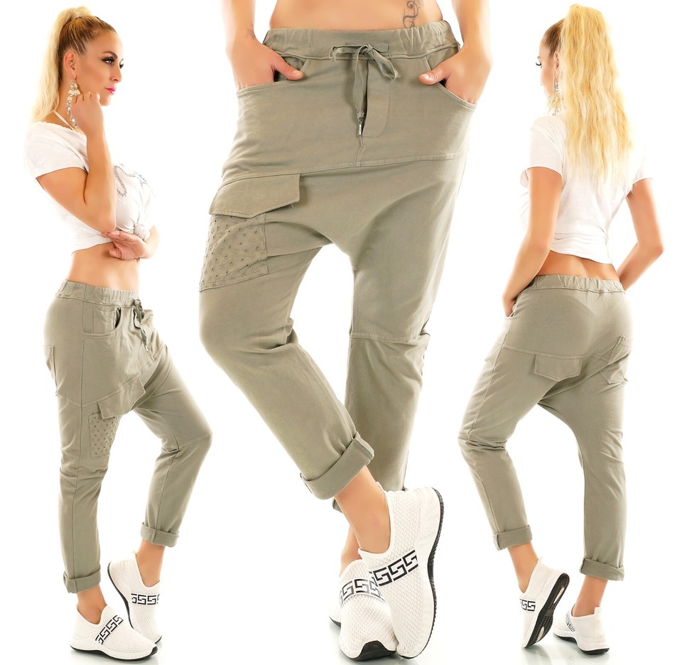Damen Capri-Cargohose Mit Hoher Taille - Vielseitige Arbeits- & Freizeithose Mit Taschen