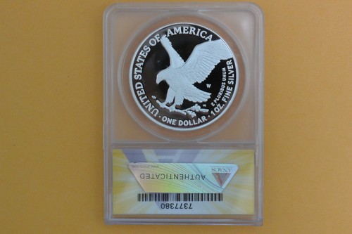 2022 W PROOF SILVER EAGLE CONGRATULATIONS SET ANACS PF70 DCAM - Picture 3 of 4