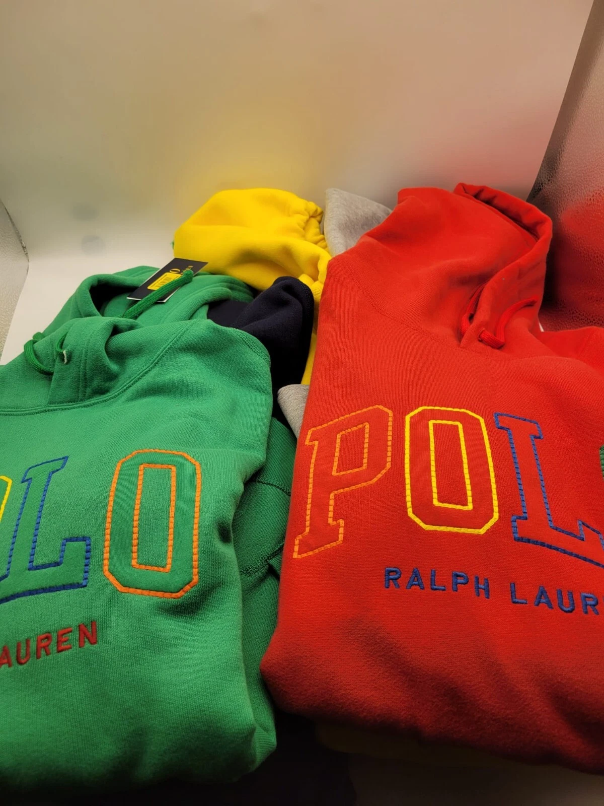 NWT Men's Polo Ralph Lauren Hoodie Pullover RL Fleece Logo All color/ Size 0018