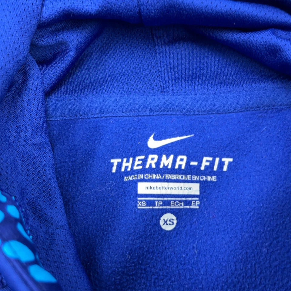 Nike Sudadera con Capucha Mujer XS Azul Sudadera Suéter Ajuste Térmico Rendimiento Solo Hazlo Foto 4 de 4