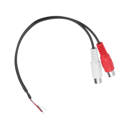 Speaker RCA Female Plug Jack to Bare Wire Open End Audio Cable Adapter,0.25m - Picture 3 of 6
