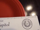 Fiesta dishware Homer Laughlin PAPRIKA DINNER PLATE China HLC 10.5" LN 240207
