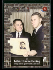 Tarjeta 2023 Historic Autograph's Mob 2 #27 huelga de crimen organizado laboral