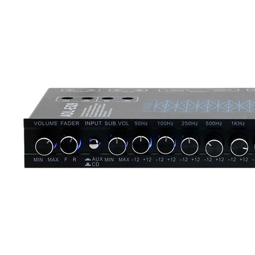 9 Band Equalizer 9 Equalization Bands EQ 12V DC DSP Chip Car Audio Equalizer - Picture 2 of 7
