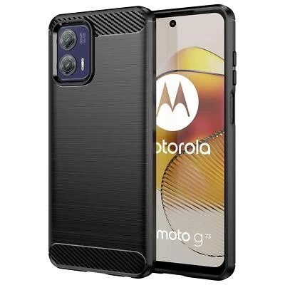 Hülle Carbon für Motorola Moto G73 5G Schutzhülle Handy Case Cover Handyhülle - Bild 1 von 4