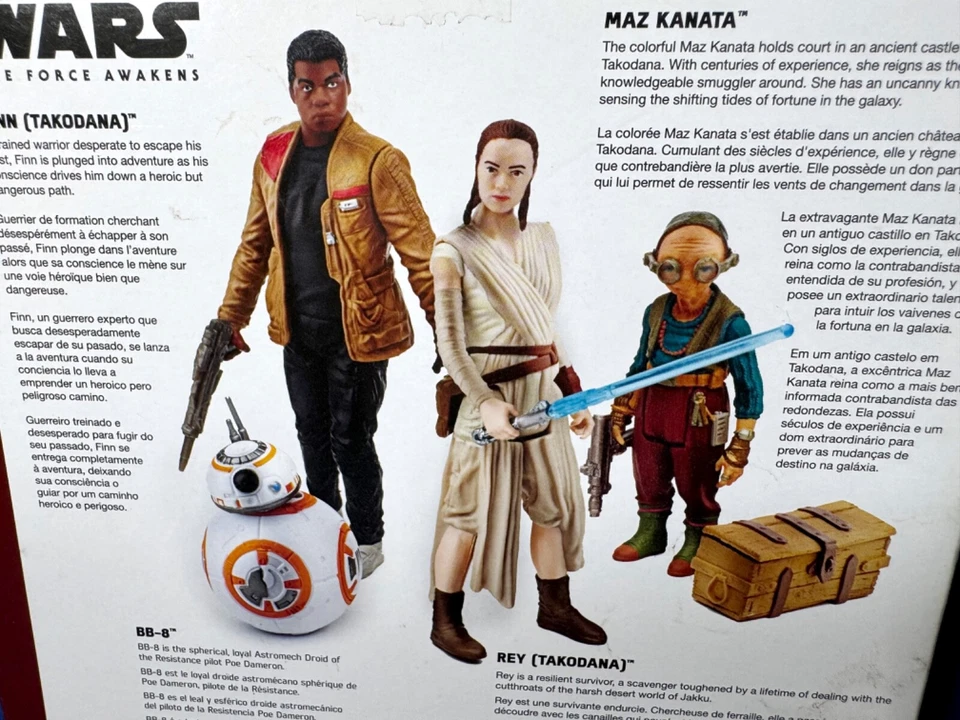 Paquete de 4 figuras de acción TAKODANA MEETING Star Wars Force Awakens BB-8 Max Kanata Foto 4 de 4