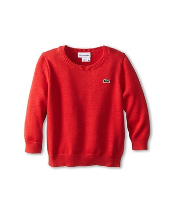 red lacoste sweater