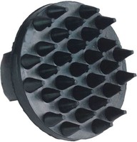 Kerbl Gumminoppenstriegel Schwarz Ø11Cm