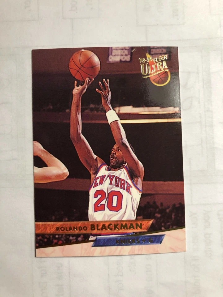 1993 ROLANDO BLACKMAN Fleer Basketball Card  # 125  Made in USA - Image 2 of 4