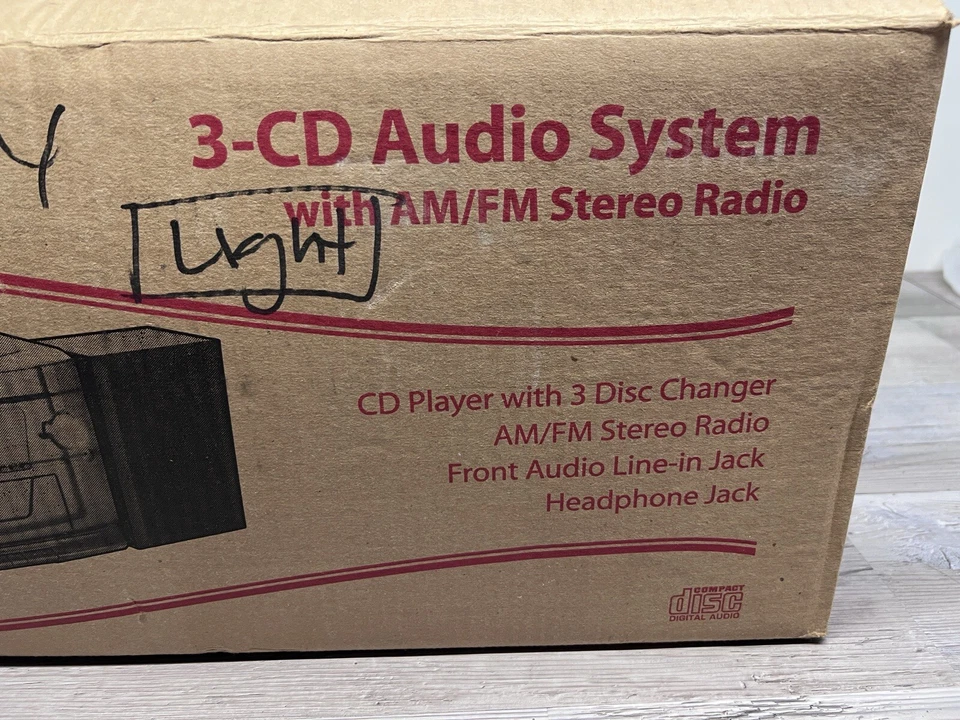 New-Open-Box RCA RS22363 Audio System With 3 CD Player, AM/FM Radio & MP3 Input - Image 3 of 4