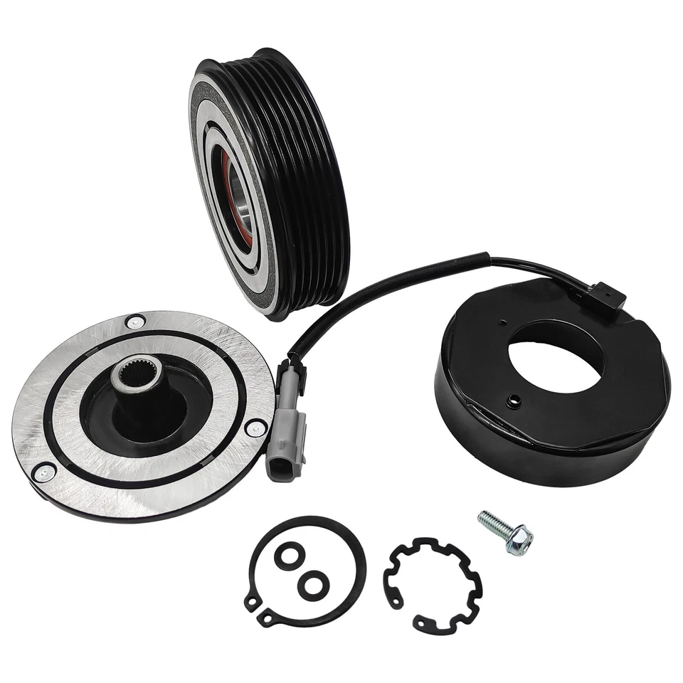 Kit de polea de embrague de compresor de aire acondicionado para GMC Sierra 2500 HD F2002-2013 8 CIL 6,6 L Foto 4 de 4