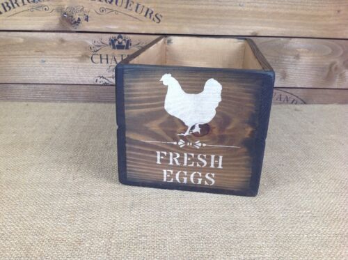 Decorative free range egg Kitchen Storage Box Crate - Picture 6 of 10