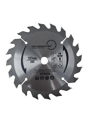 HM Sägeblatt D= 127 x 2,4 x 12,7 mit 20 Zähnen WZ für Black & Decker/Skil