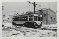 Old Trolley Car Photos - Atlantic City & Shore Car # 295 In The Snow