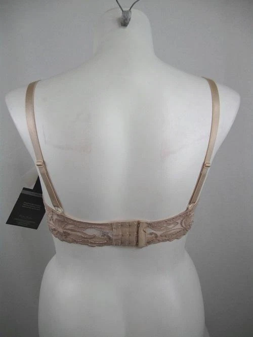 Бюстгальтер Delta Burke размер 40DD желтовато-коричневый с цветочным кружевным ремешком литая чашка полиэстер стиль 2344 - Изображение 3 из 3