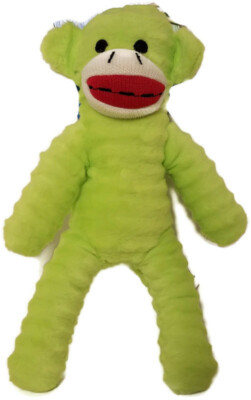 green monkey dog toy