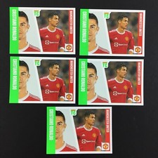 Cristiano Ronaldo Lot 5 Sticker Panini Top Class 2022 22 #112 Manchester United