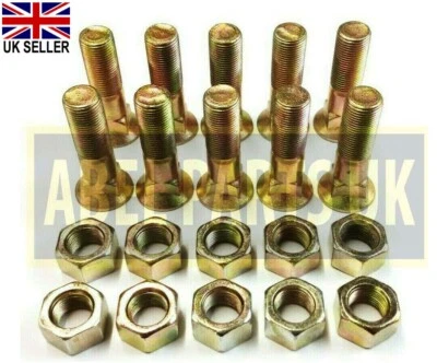 JCB PARTS - PLOUGH BOLTS & NUTS FOR TEETH (PART NO. 826/00303 & 1340/0701F)