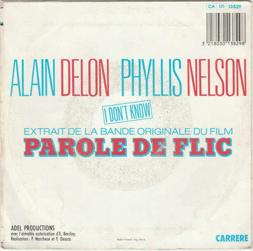 Alain Delon & Phyllis Nelson - I Don't Kn 7" Single Vinyl Schallp - Bild 2 von 4