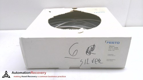 FESTO PUN-6X1-SI, TUBO PNEUMATICO TPE-U ARGENTO PLASTICA, 152586, NUOVO #313090