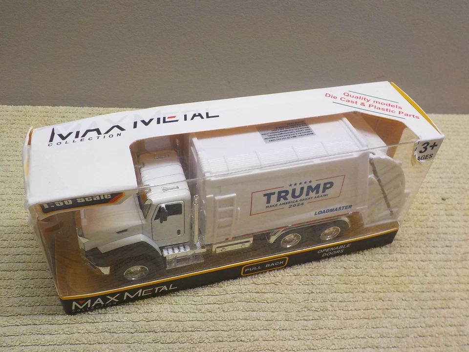 2024 Pres. 唐纳德·特朗普玩具垃圾车 1: 50 比例让美国再次伟大! — 第 2/4 张图片