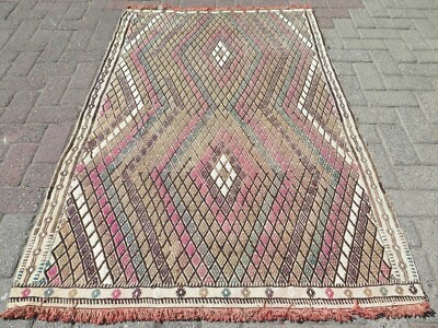Bedroom Rug, Small Rugs, Area Rug, Vintage Turkish Kilim, Doormat, Kelim 41''X62''