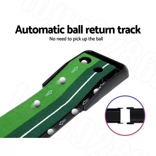 Auto-Return Golf Practice Putting Mat 3M Putter Trainer Indoors Outdoors 2025 - Picture 9 of 12