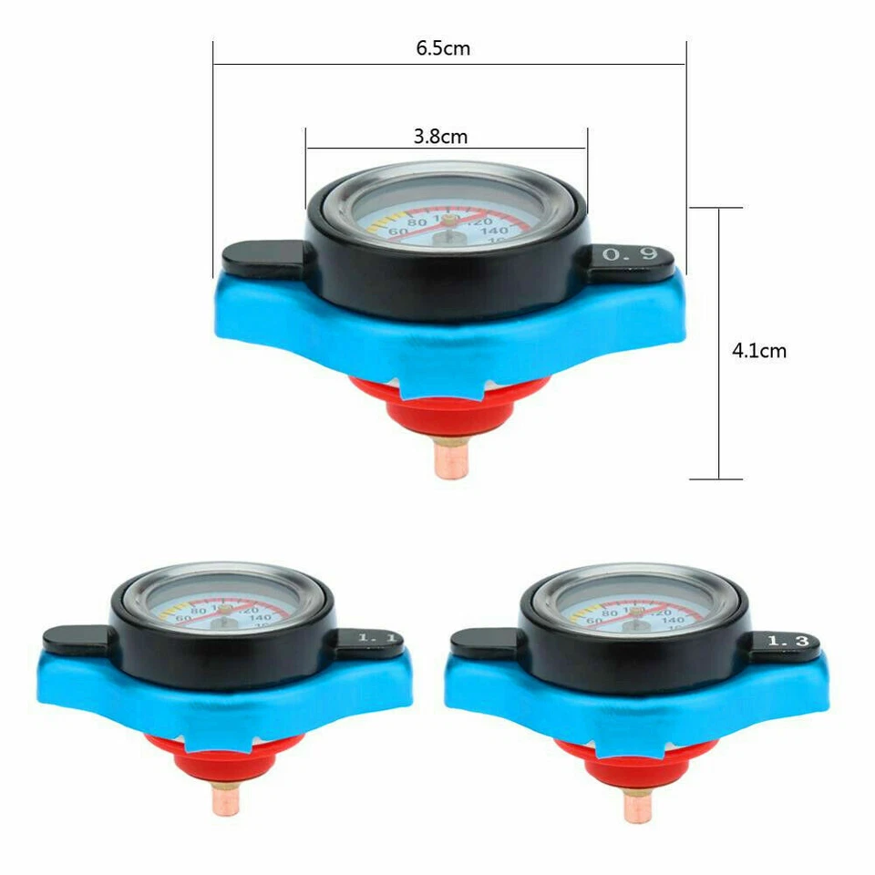 Cubierta de tapa de radiador termostática térmica de 1,3 bar medidor de temperatura del agua apretado Foto 4 de 4