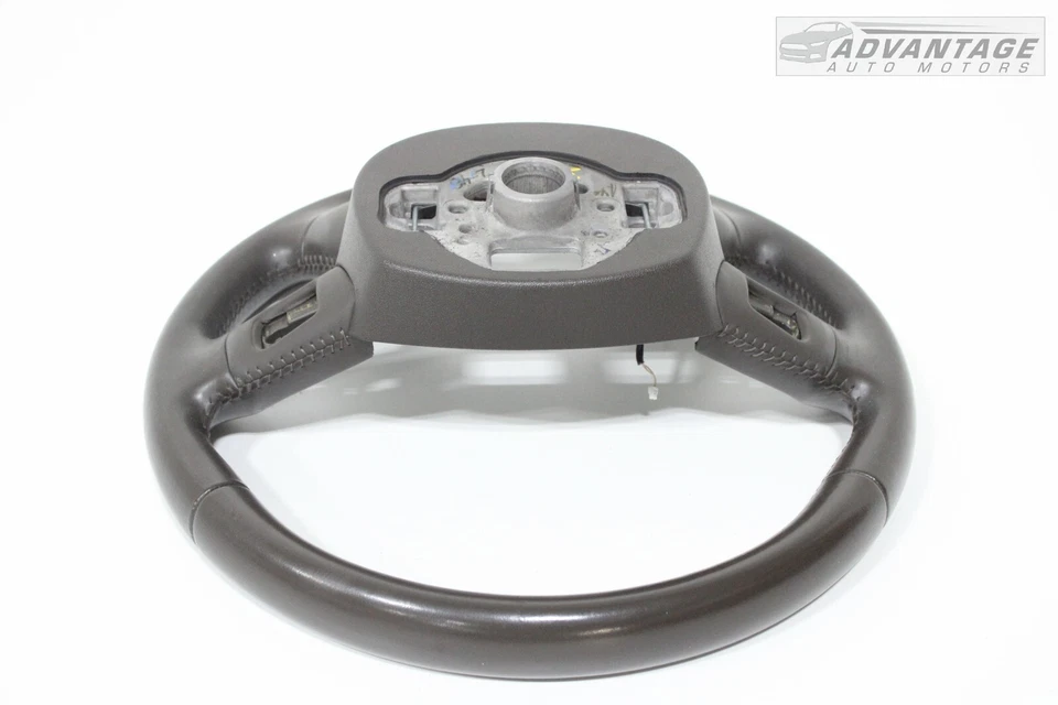 AUDI A8L QUATTRO 2011-2018 volante columna 4 radios cuero marrón OEM Foto 3 de 4