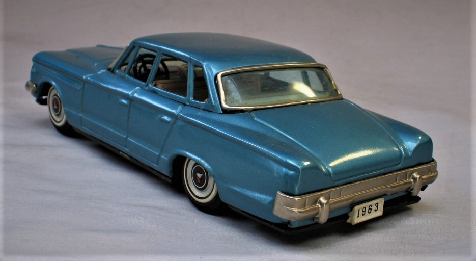 Vintage 1963 Plymouth Valiant - Friction Tin Toy Car - Made Vintage 1963 Plymouth Valiant - Friction Tin Toy Car - Made