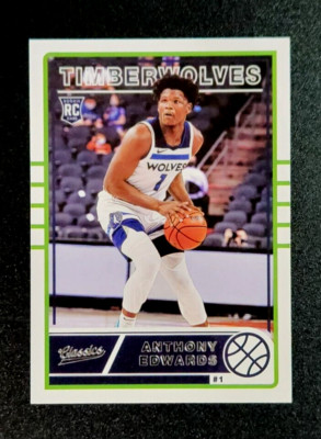 2020-21 CHRONICLES CLASSIC ANTHONY EDWARDS ROOKIE RC #635 T-WOLVES QTY+