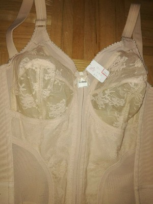 Vintage Damen Corsage Spitztüten Bh Mieder Felina Gr 80 c Korselett