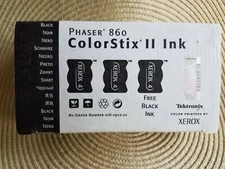 Phaser 860 Colorstix Xerox ink Tektronix 3 Black  016-1902-01