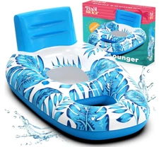 Premium Adult Pool Floats | XL Pool Float Lounger | Pool Floats Adult Heavy Du..