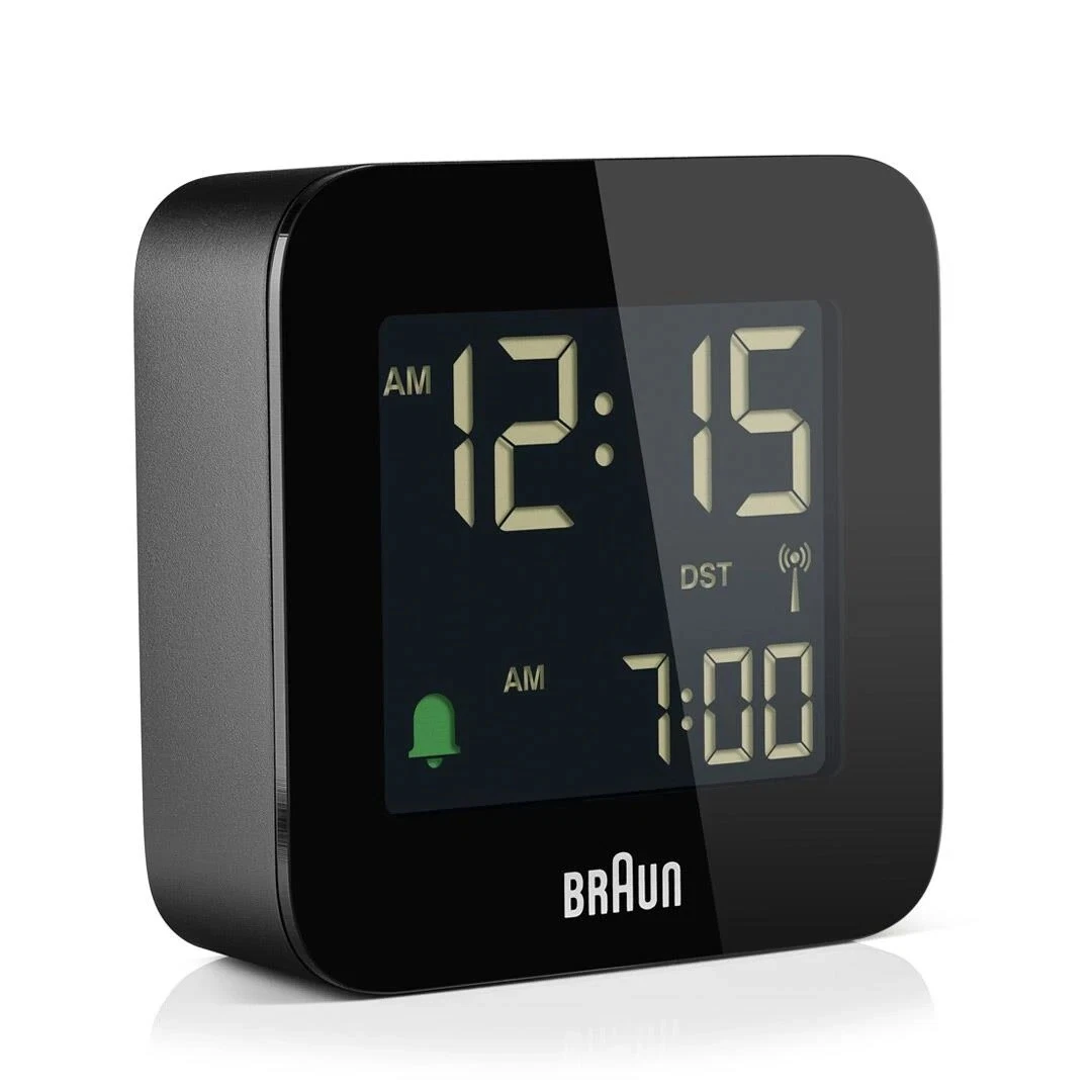 Pearl Réveil De Voyage Radio-piloté Avec Thermomètre - Compact Et Pratique