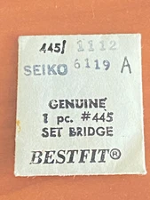 VINTAGE GENUINE SEIKO SETTING LEVER SPRING/SET BRIDGE, FOR 6106,6119,6139A,6139B